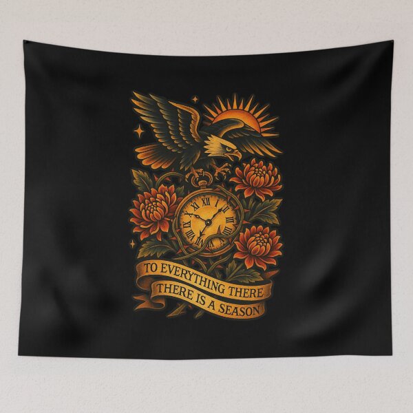 Item preview, To Everything There Is a Season – Ecclesiastes Inspired Tattoo Art designed and sold by FollowTheLeader.