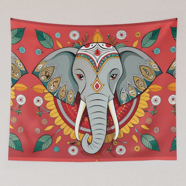 Item preview, Elephant Majesty India Asia Africa Animal Colors designed and sold by ART ATTACK ZONE.