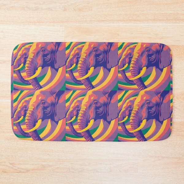 Item preview, Twilight Elephant Pair Colors Art Animals designed and sold by ART ATTACK ZONE.