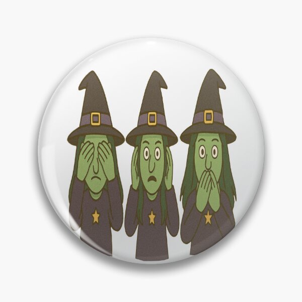 Item preview, Three wise Witches see/hear/speak no evil  designed and sold by JamesDunican.