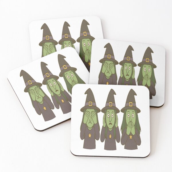 Item preview, Three wise Witches see/hear/speak no evil  designed and sold by JamesDunican.