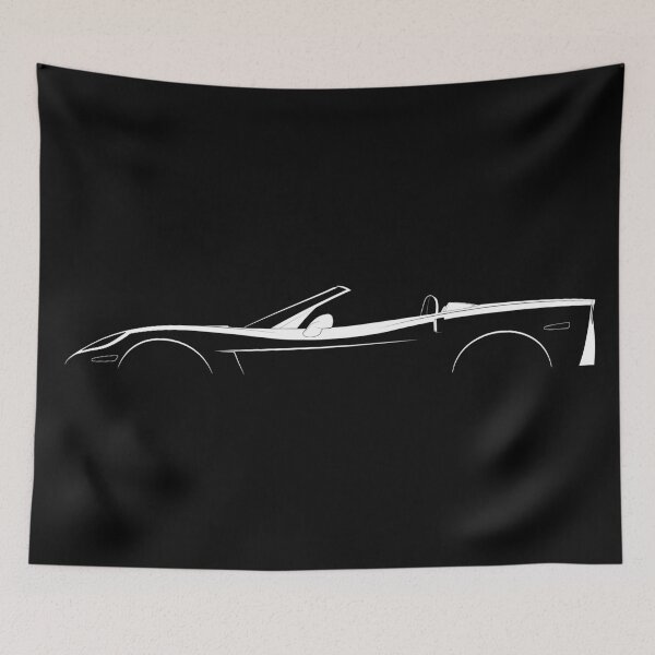 Item preview, Corvette C6 Convertible (White) designed and sold by Car Silhouettes.