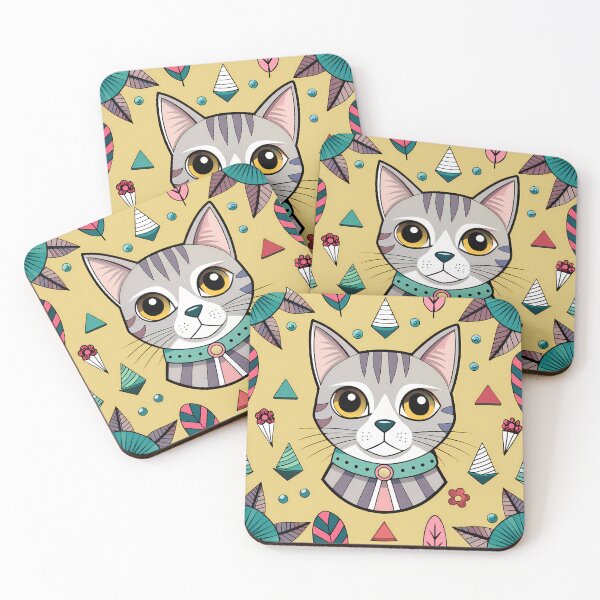 Item preview, Cute Feline Cats Kitty Pets Colors Sky designed and sold by ART ATTACK ZONE.