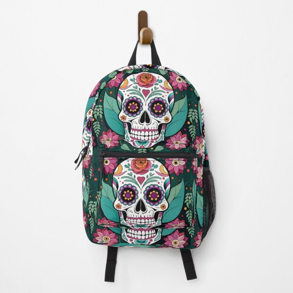 Item preview, Floral Skull Delight Colorful Design Character Artwork designed and sold by ART ATTACK ZONE.
