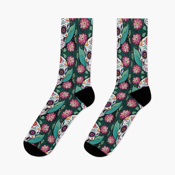 Item preview, Floral Skull Delight Colorful Design Character Artwork designed and sold by ART ATTACK ZONE.