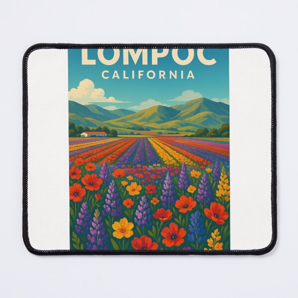 Item preview, Spring Wildflowers in Lompoc Valley, California designed and sold by Places On Earth.