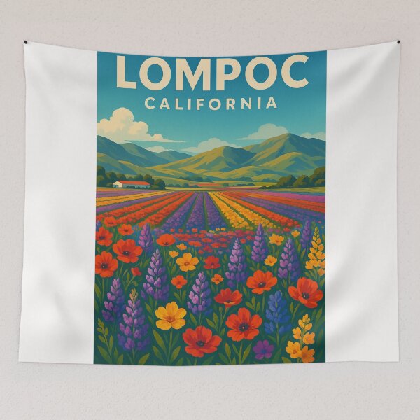 Item preview, Spring Wildflowers in Lompoc Valley, California designed and sold by Places On Earth.
