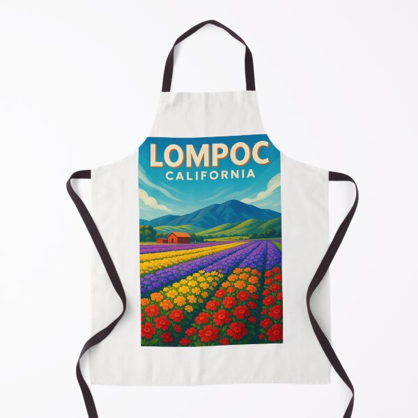 Item preview, Flower Fields and Mountains, Lompoc California designed and sold by Places On Earth.