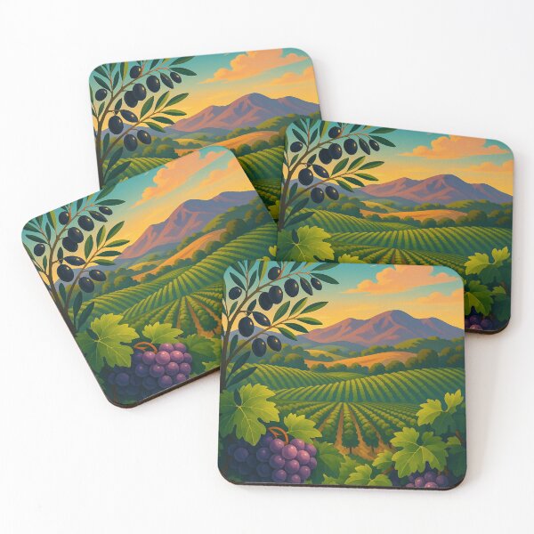 Item preview, Uvas y aceitunas en Los Olivos, Valle de Santa Ynez designed and sold by Places On Earth.