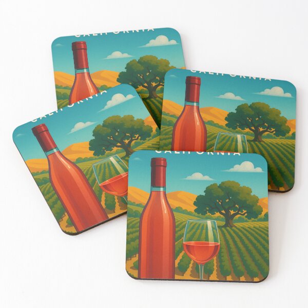 Item preview, Viñedo Los Olivos con copa y botella de vino designed and sold by Places On Earth.