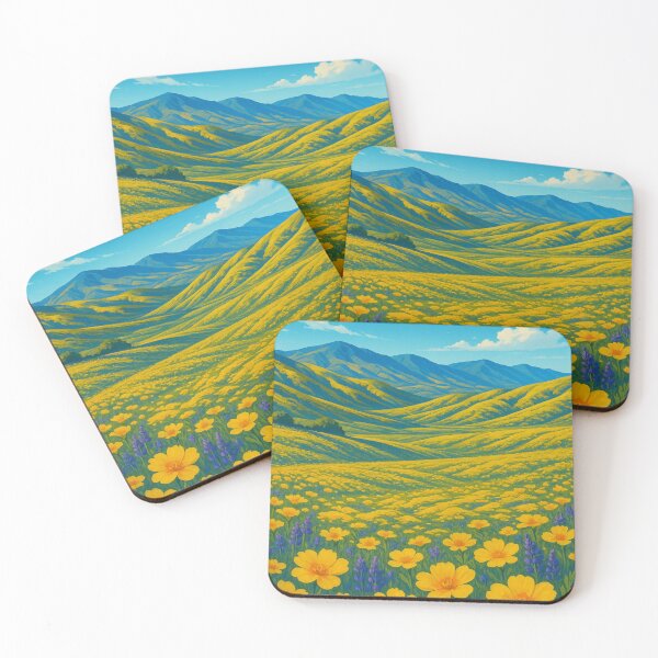 Item preview, Carrizo Plain Hills and Flower Fields, California designed and sold by Places On Earth.