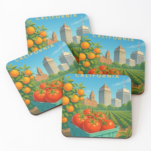 Item preview, Fresno Farmlands and Historic Downtown, California designed and sold by Places On Earth.