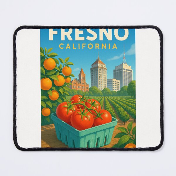 Item preview, Fresno Farmlands and Historic Downtown, California designed and sold by Places On Earth.