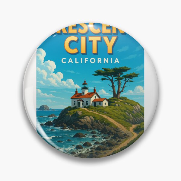 Item preview,  Lighthouse at Crescent City, California Coast designed and sold by Places On Earth.