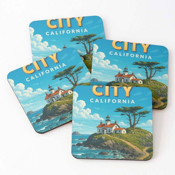 Item preview,  Lighthouse at Crescent City, California Coast designed and sold by Places On Earth.