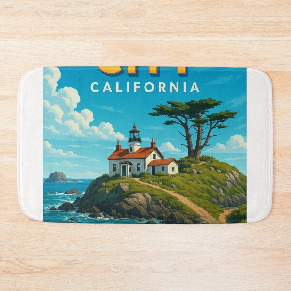Item preview,  Lighthouse at Crescent City, California Coast designed and sold by Places On Earth.