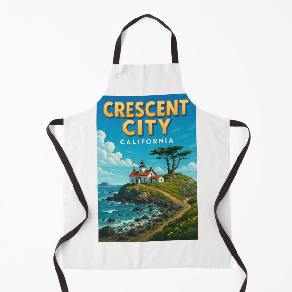 Item preview, Lighthouse at Crescent City, California Coast designed and sold by Places On Earth.