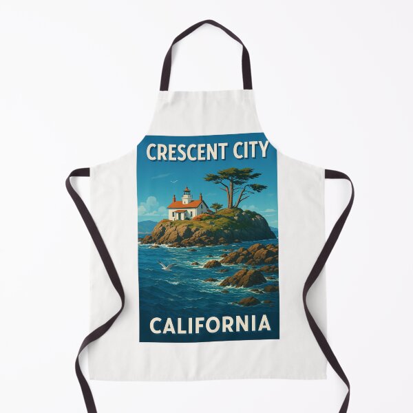 Item preview, Coastal Lighthouse on Rocky Island, Crescent City California designed and sold by Places On Earth.
