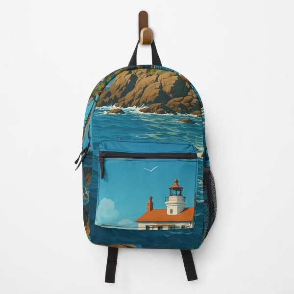 Item preview, Coastal Lighthouse on Rocky Island, Crescent City California designed and sold by Places On Earth.