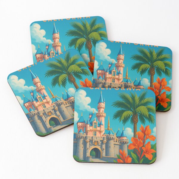 Item preview, Castle and Palm Trees in Anaheim, California designed and sold by Places On Earth.