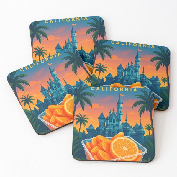 Item preview, Sunset and Castle View in Anaheim, California designed and sold by Places On Earth.