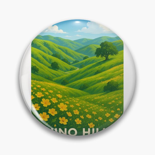 Item preview, Golden Wildflower Hills of Chino Hills State Park designed and sold by Places On Earth.