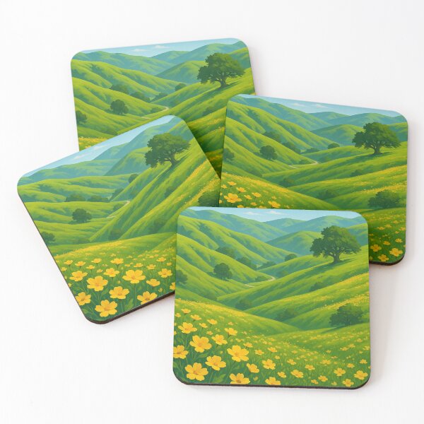Item preview, Golden Wildflower Hills of Chino Hills State Park designed and sold by Places On Earth.