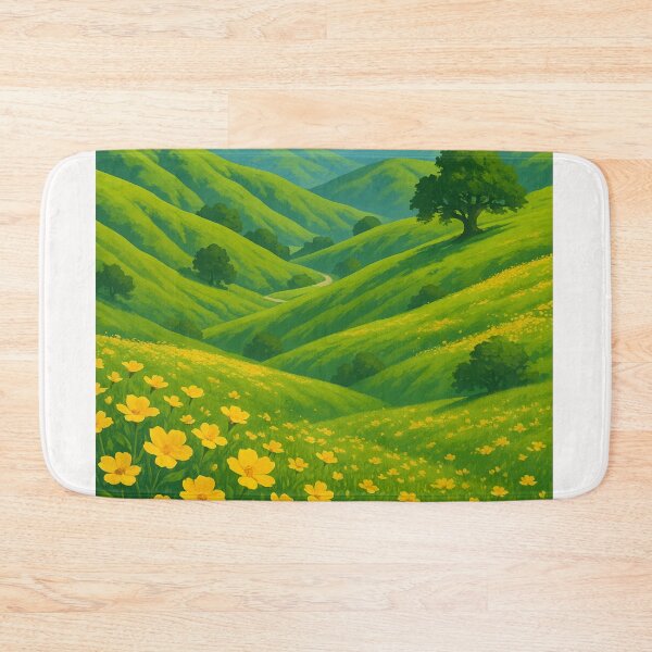 Item preview, Golden Wildflower Hills of Chino Hills State Park designed and sold by Places On Earth.
