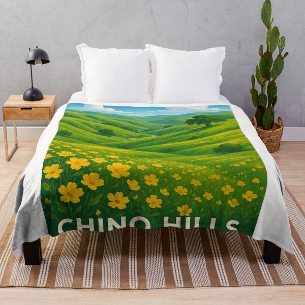 Item preview, Golden Wildflower Hills of Chino Hills State Park designed and sold by Places On Earth.
