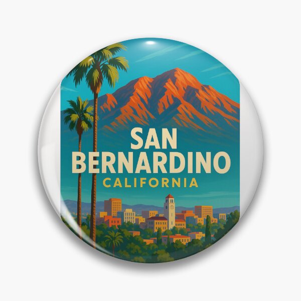 Item preview, San Bernardino Cityscape and Mountains designed and sold by Places On Earth.