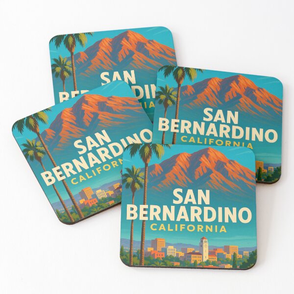 Item preview, San Bernardino Cityscape and Mountains designed and sold by Places On Earth.
