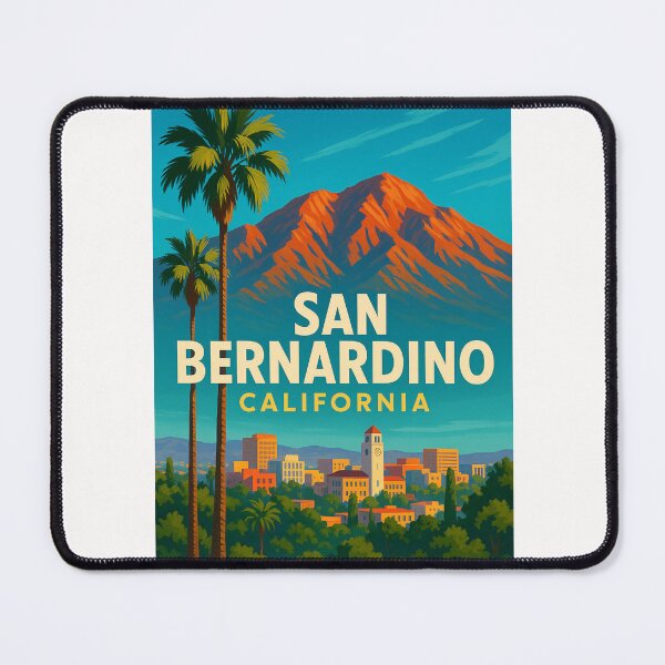 Item preview, San Bernardino Cityscape and Mountains designed and sold by Places On Earth.