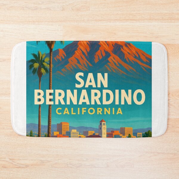 Item preview, San Bernardino Cityscape and Mountains designed and sold by Places On Earth.