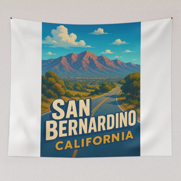Item preview, Scenic Highway to San Bernardino Mountains designed and sold by Places On Earth.