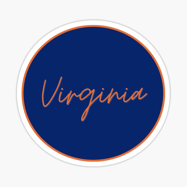 Item preview, UVA university of virginia gameday pin sticker designed and sold by 11DesignsByC.