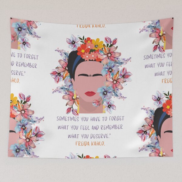 Item preview, Freida Kahlo flourish Quote, Flower garden, Sticker, flowers, poster, colorful, gift card, artboard print, Journals, iPhone Cases, Scarves, Canvas Print, Framed Art Print, Photographic, Metal Print, designed and sold by SpiralStairShop.
