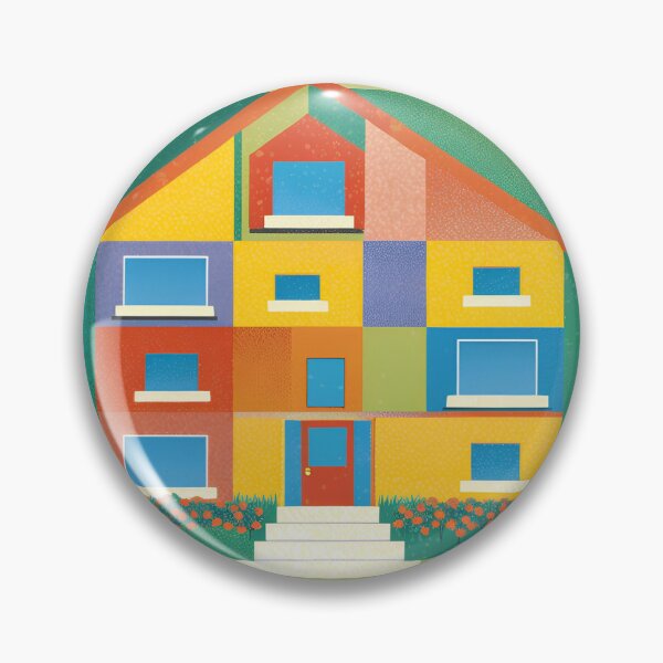Item preview, Colorful House in the Suburban Woods designed and sold by SweetMontero.