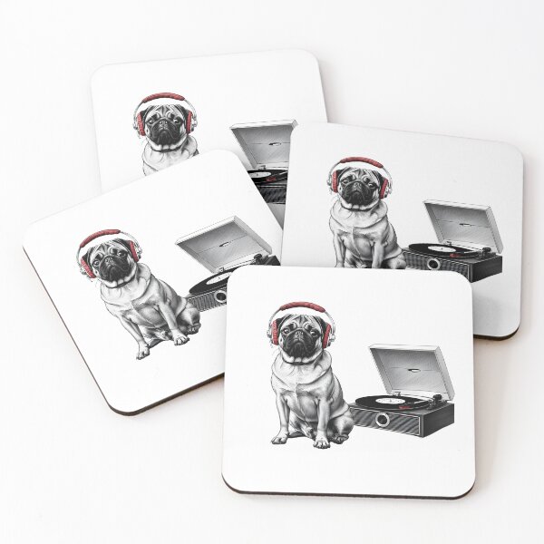 Item preview, PUG AND A TURNTABLE designed and sold by VINYL SOUL.