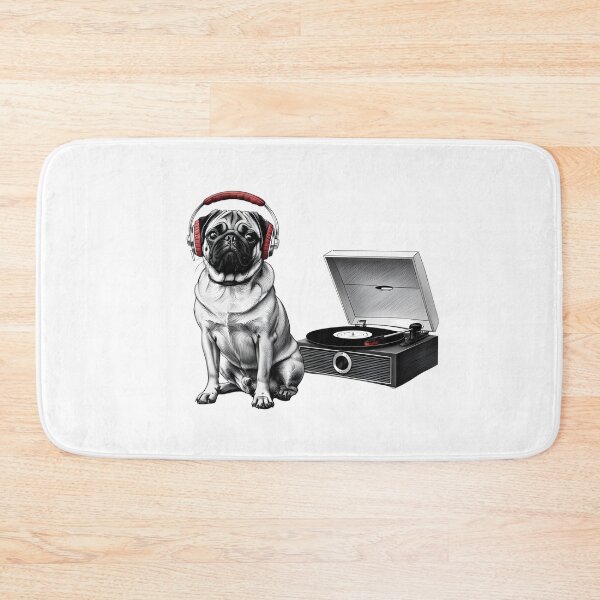 Item preview, PUG AND A TURNTABLE designed and sold by VINYL SOUL.