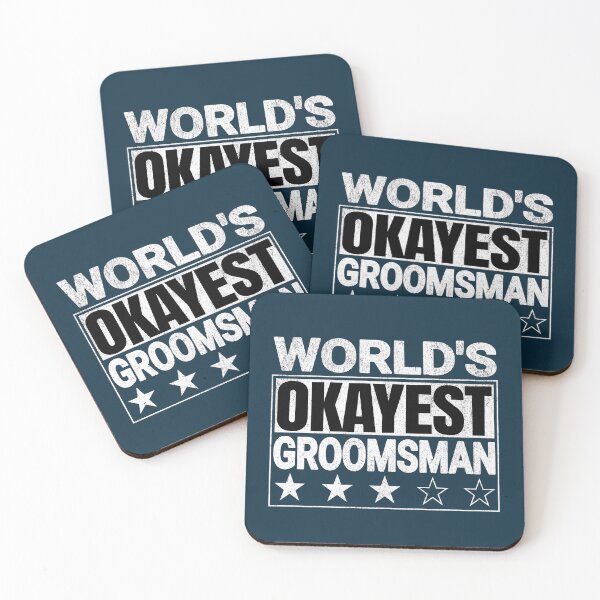 Item preview, World's Okayest Groomsman Funny Saying designed and sold by NosandEdgy.
