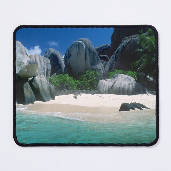 Item preview, Seychelles Islands Beach and Emerald-Green Indian Ocean Art Photo designed and sold by DEC02.