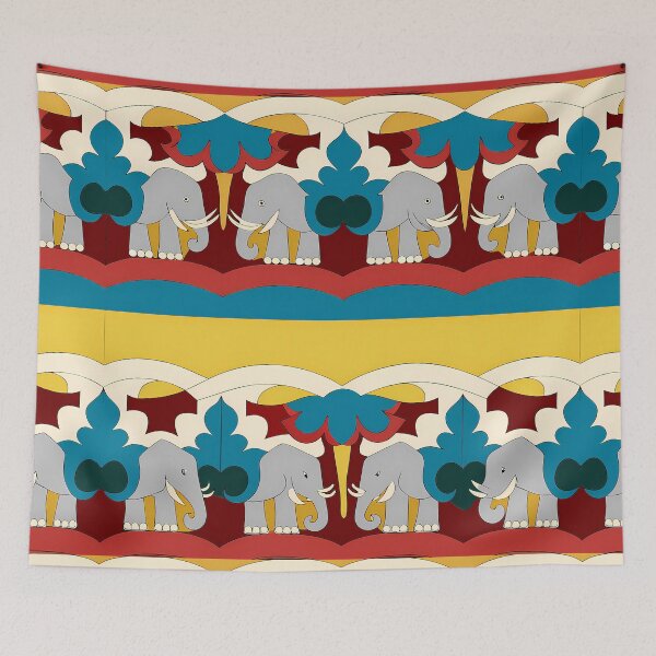 Item preview, Elephant Dynasty Motif India Asia Africa Wild Animal designed and sold by ART ATTACK ZONE.
