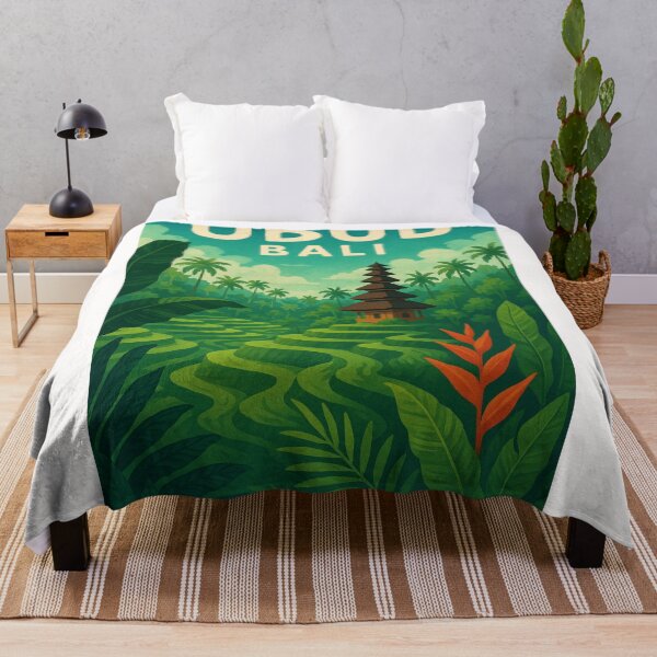 Item preview, Ubud Bali Pagoda and Jungle Rice Fields designed and sold by Places On Earth.