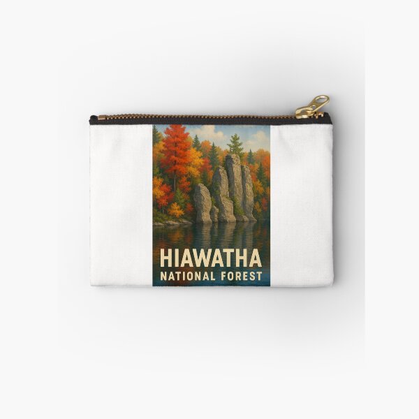 Item preview, Hiawatha National Forest Rock Formations in Autumn designed and sold by Places On Earth.