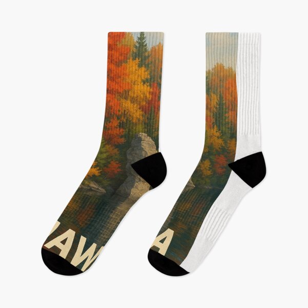 Item preview, Hiawatha National Forest Rock Formations in Autumn designed and sold by Places On Earth.