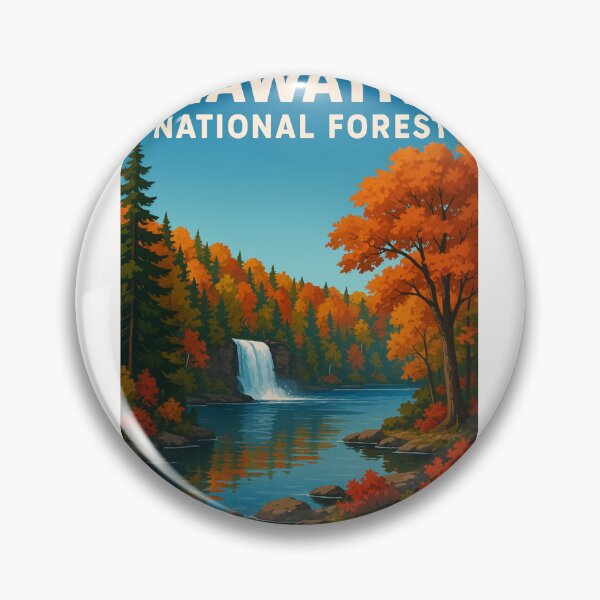Item preview, Hiawatha National Forest Autumn Waterfall designed and sold by Places On Earth.