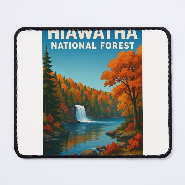 Item preview, Hiawatha National Forest Autumn Waterfall designed and sold by Places On Earth.