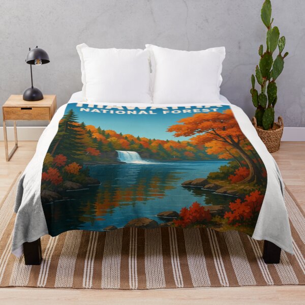 Item preview, Hiawatha National Forest Autumn Waterfall designed and sold by Places On Earth.