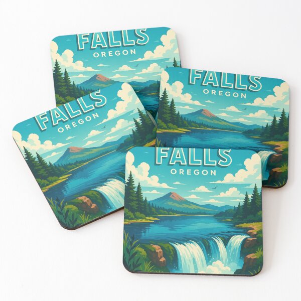 Item preview, Klamath Falls Oregon Waterfalls and Mountain View designed and sold by Places On Earth.