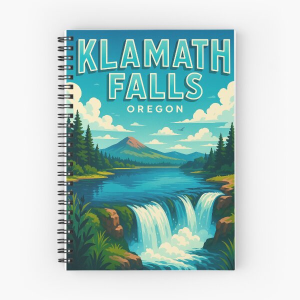 Item preview, Klamath Falls Oregon Waterfalls and Mountain View designed and sold by Places On Earth.